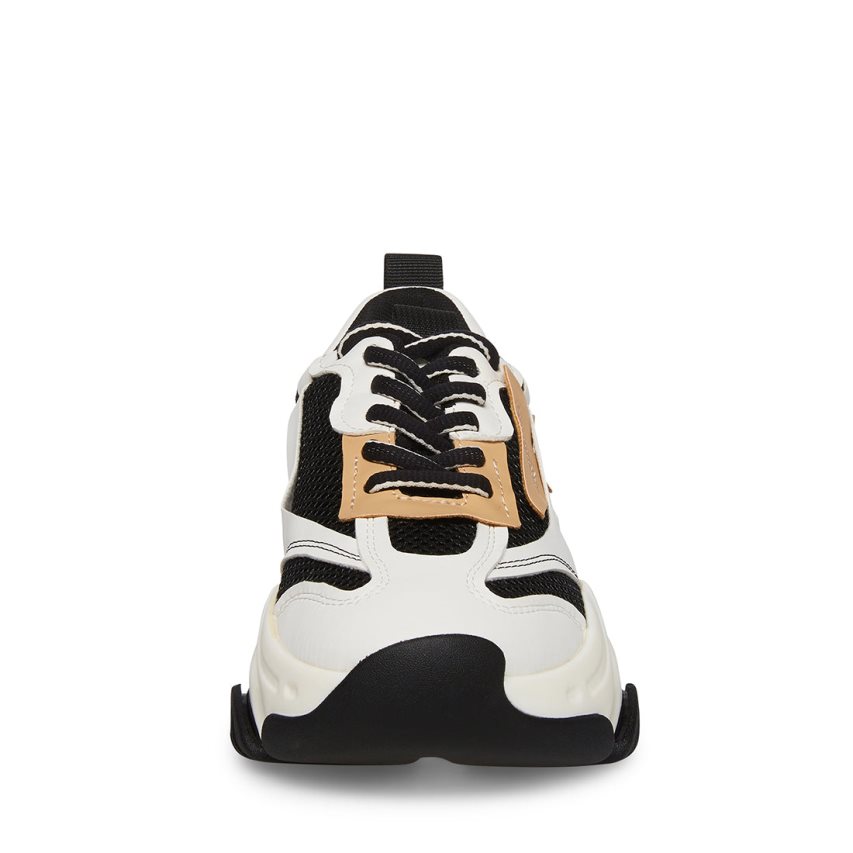 Zapatillas Steve Madden Possession Mujer Negras Blancas Beige | ES AM31E2